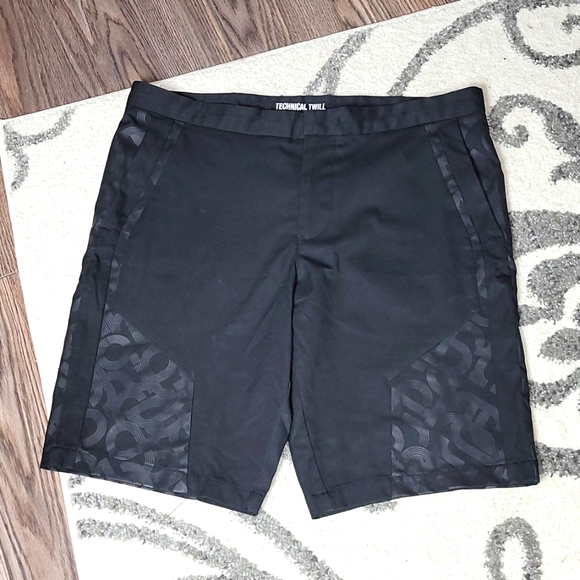 Hugo Boss Technical Twill Black Swim Shorts NWOT Sz 34